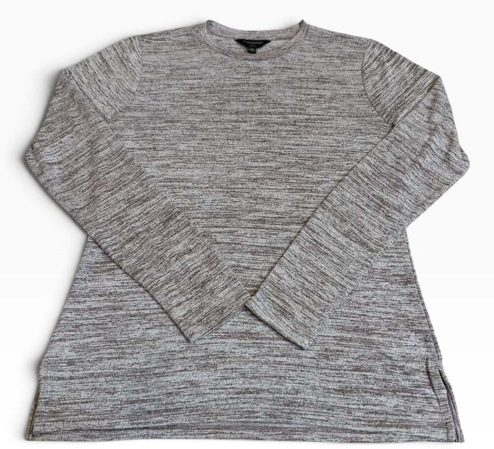 Banana Republic Luxespun Long Sleeve Top Size S Marled Brown